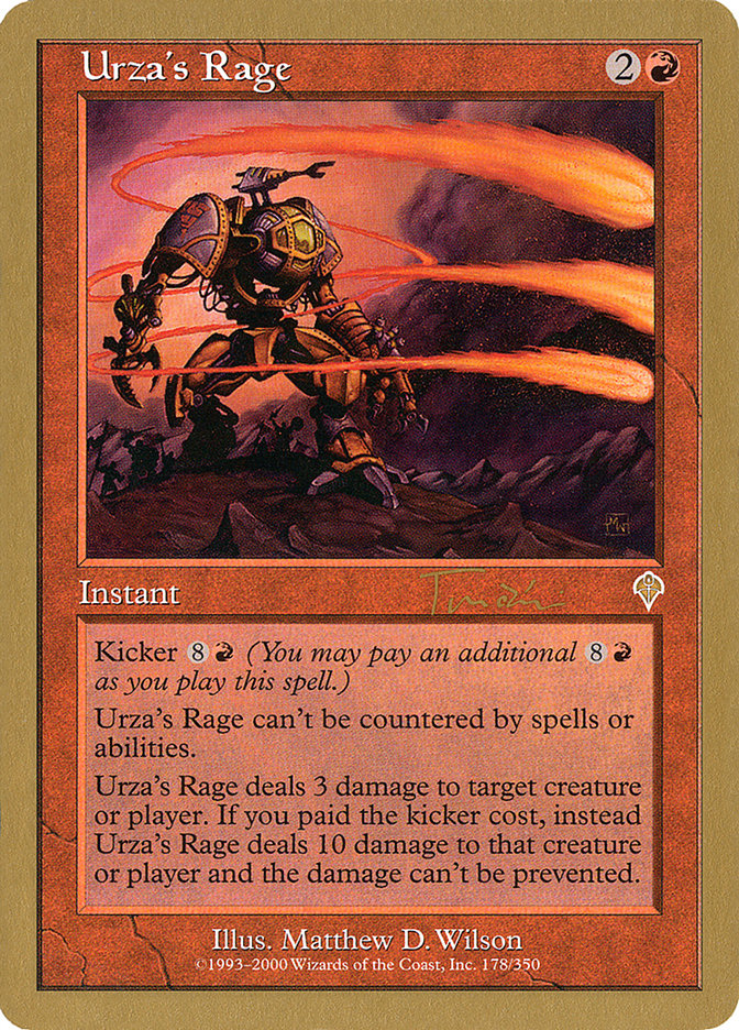 Urza's Rage (Jan Tomcani) [World Championship Decks 2001] | Gaming Infinity