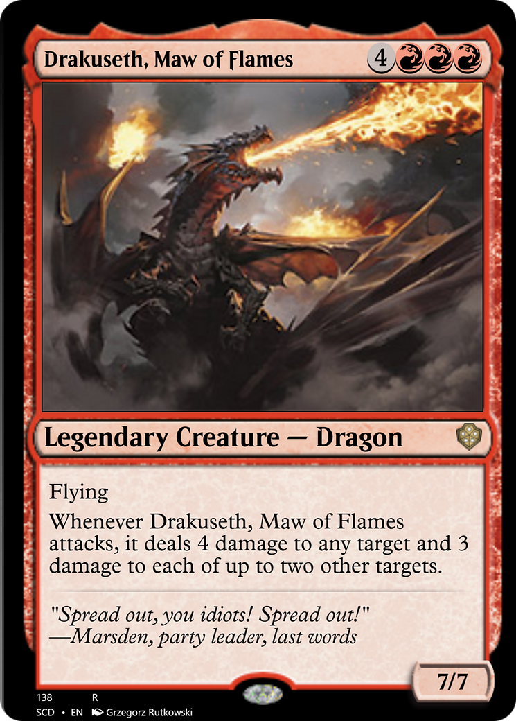 Drakuseth, Maw of Flames [Starter Commander Decks] | Gaming Infinity