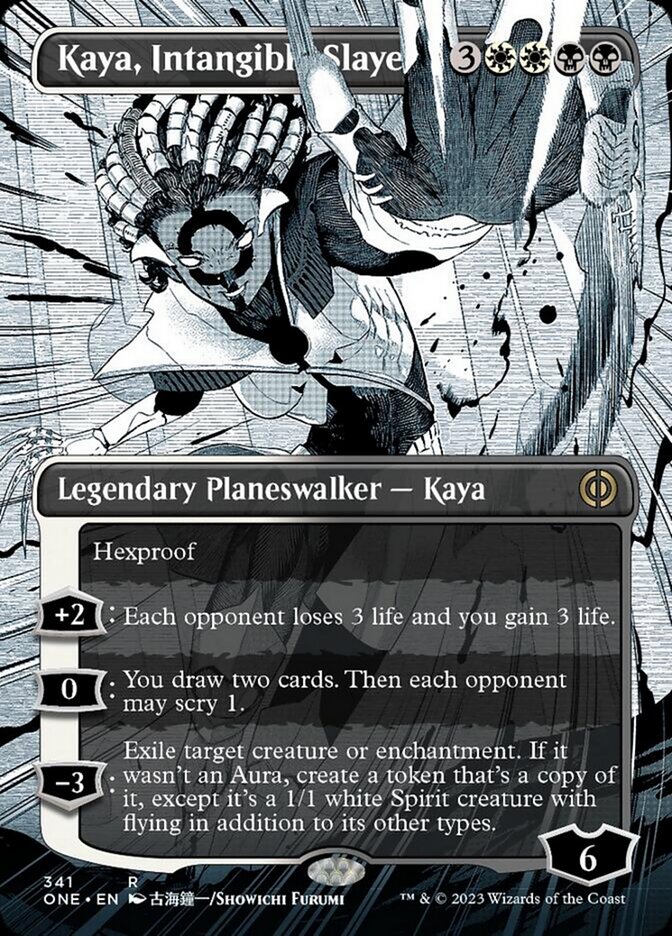 Kaya, Intangible Slayer (Borderless Manga) [Phyrexia: All Will Be One] | Gaming Infinity