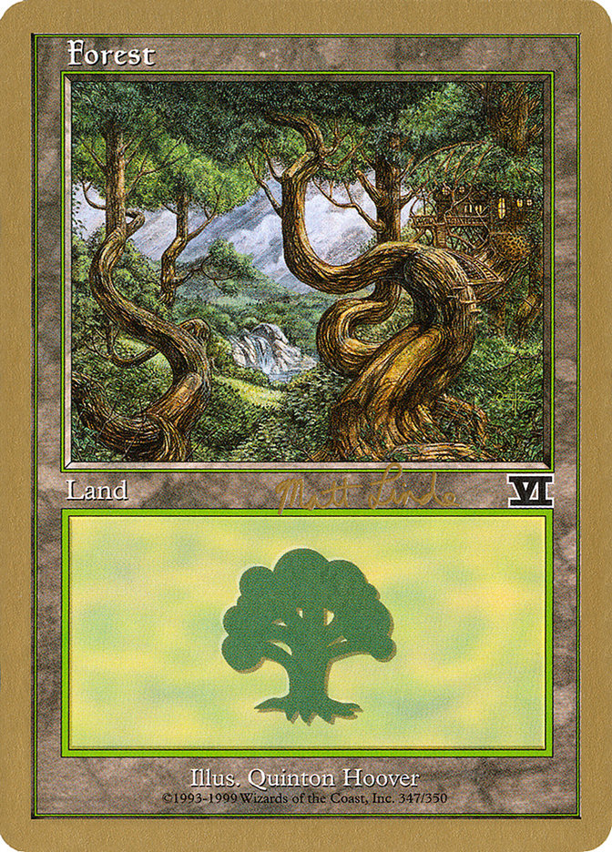 Forest (ml347b) (Matt Linde) [World Championship Decks 1999] | Gaming Infinity