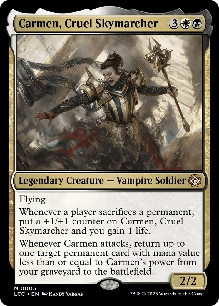 Carmen, Cruel Skymarcher [The Lost Caverns of Ixalan Commander] | Gaming Infinity