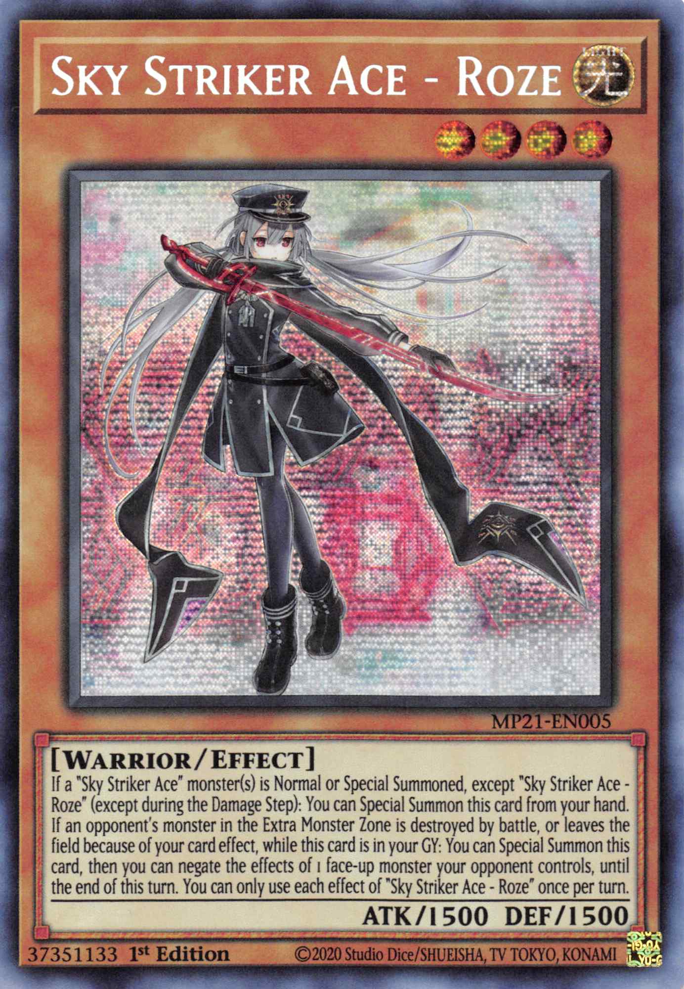 Sky Striker Ace - Roze [MP21-EN005] Prismatic Secret Rare | Gaming Infinity