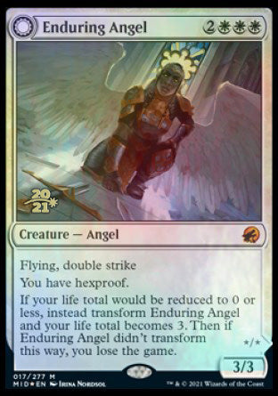 Enduring Angel // Angelic Enforcer [Innistrad: Midnight Hunt Prerelease Promos] | Gaming Infinity