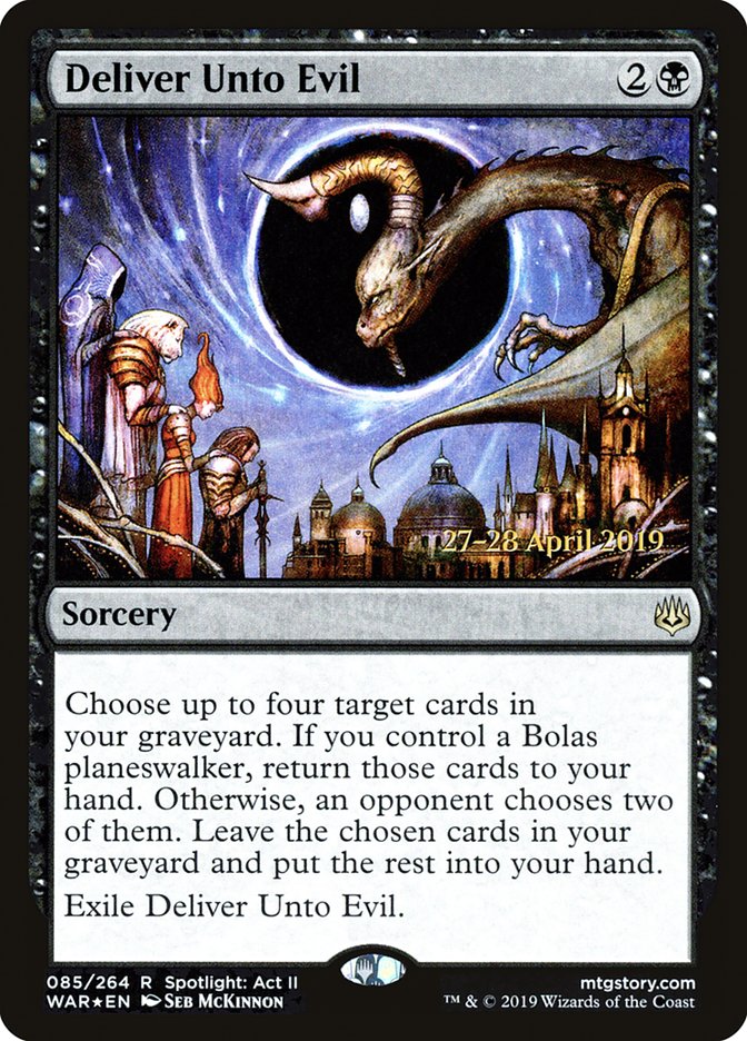 Deliver Unto Evil  [War of the Spark Prerelease Promos] | Gaming Infinity