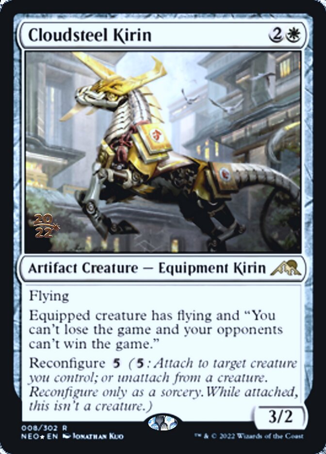 Cloudsteel Kirin [Kamigawa: Neon Dynasty Prerelease Promos] | Gaming Infinity