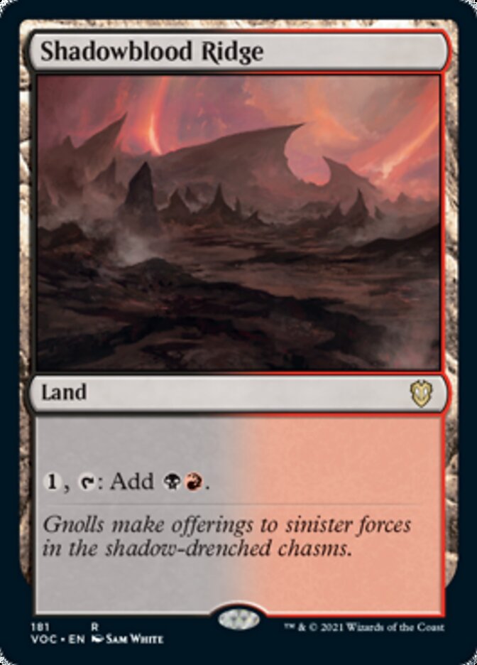Shadowblood Ridge [Innistrad: Crimson Vow Commander] | Gaming Infinity
