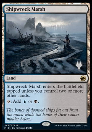 Shipwreck Marsh (Promo Pack) [Innistrad: Midnight Hunt Promos] | Gaming Infinity