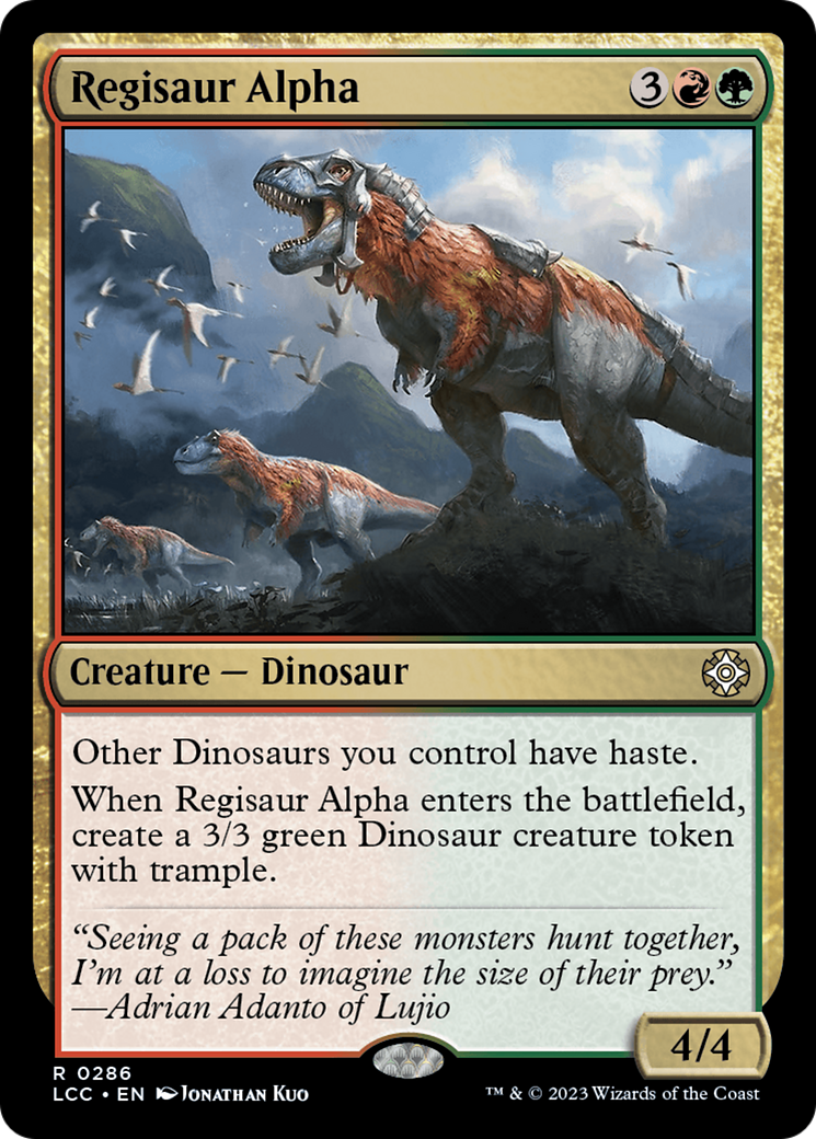 Regisaur Alpha [The Lost Caverns of Ixalan Commander] | Gaming Infinity