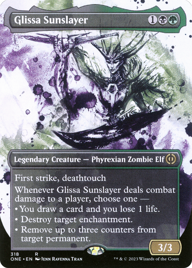 Glissa Sunslayer (Borderless Ichor) [Phyrexia: All Will Be One] | Gaming Infinity