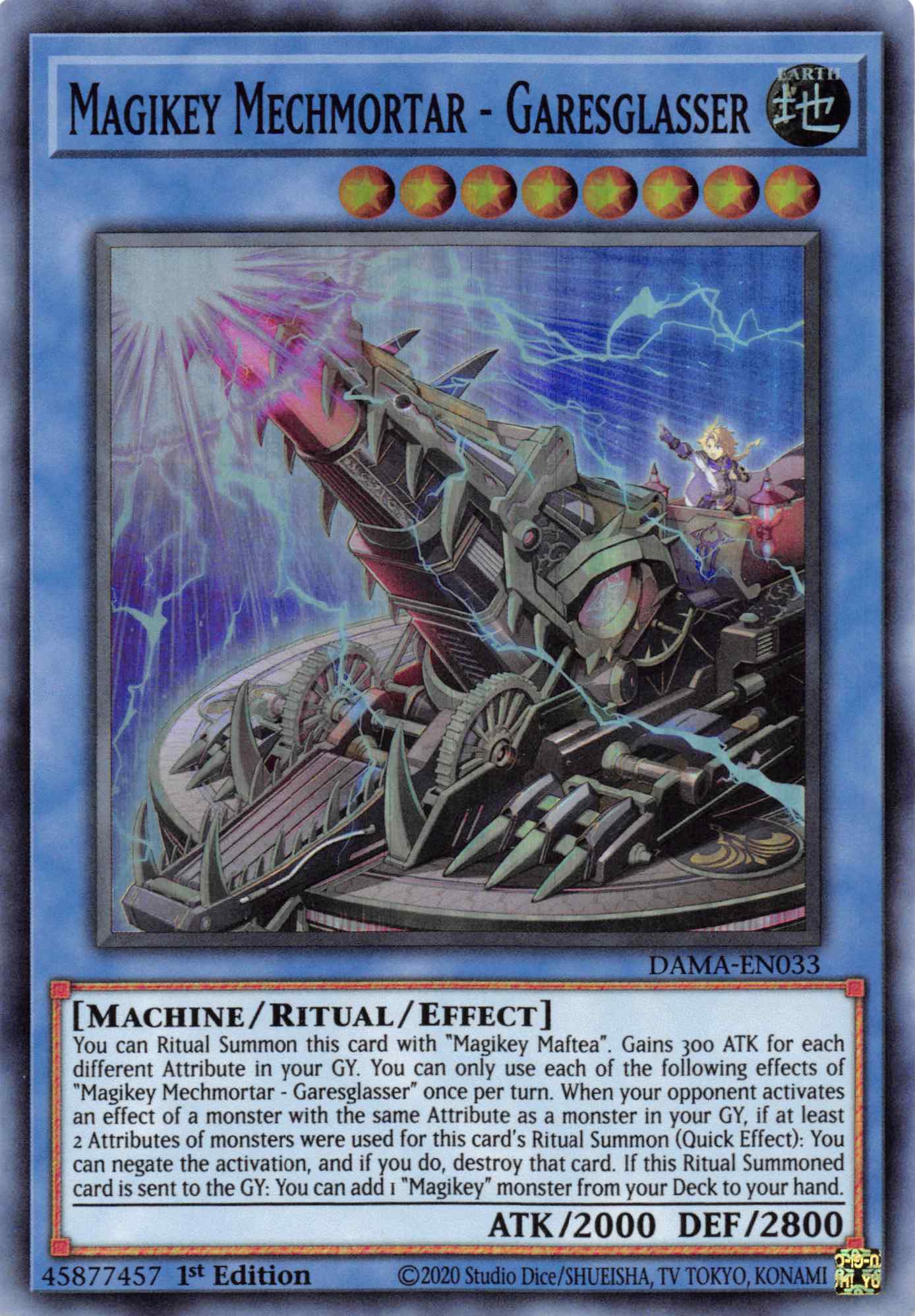 Magikey Mechmortar - Garesglasser [DAMA-EN033] Super Rare | Gaming Infinity