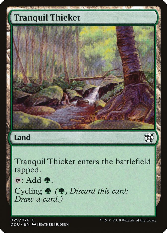 Tranquil Thicket [Duel Decks: Elves vs. Inventors] | Gaming Infinity