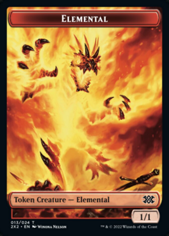 Elemental // Spirit Double-sided Token [Double Masters 2022 Tokens] | Gaming Infinity