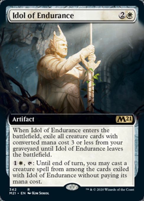 Idol of Endurance (Extended Art) [Core Set 2021] | Gaming Infinity