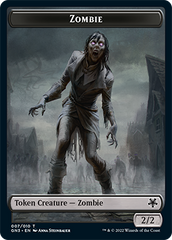 Zombie // Human Soldier Double-Sided Token [Game Night: Free-for-All Tokens] | Gaming Infinity