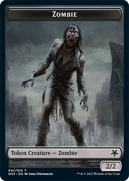 Zombie // Treasure Double-Sided Token [Game Night: Free-for-All Tokens] | Gaming Infinity