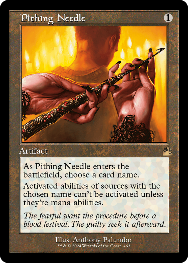 Pithing Needle (Retro Frame) [Ravnica Remastered] | Gaming Infinity