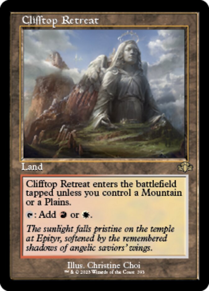 Clifftop Retreat (Retro) [Dominaria Remastered] | Gaming Infinity