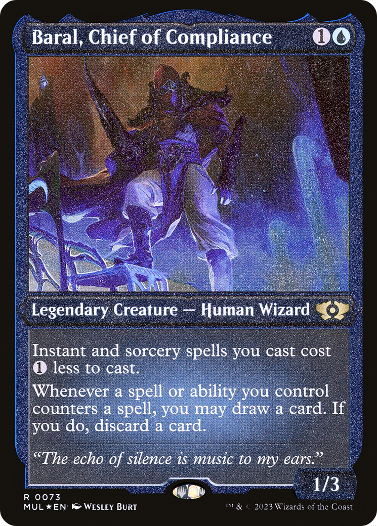 Baral, Chief of Compliance (Foil Etched) [Multiverse Legends] | Gaming Infinity