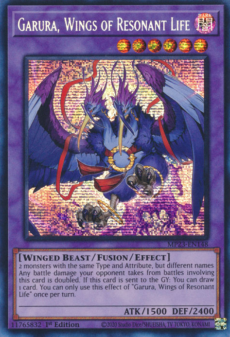 Garura, Wings of Resonant Life [MP23-EN148] Prismatic Secret Rare | Gaming Infinity