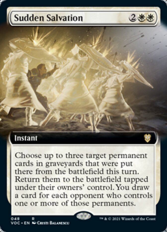 Sudden Salvation (Extended) [Innistrad: Crimson Vow Commander] | Gaming Infinity