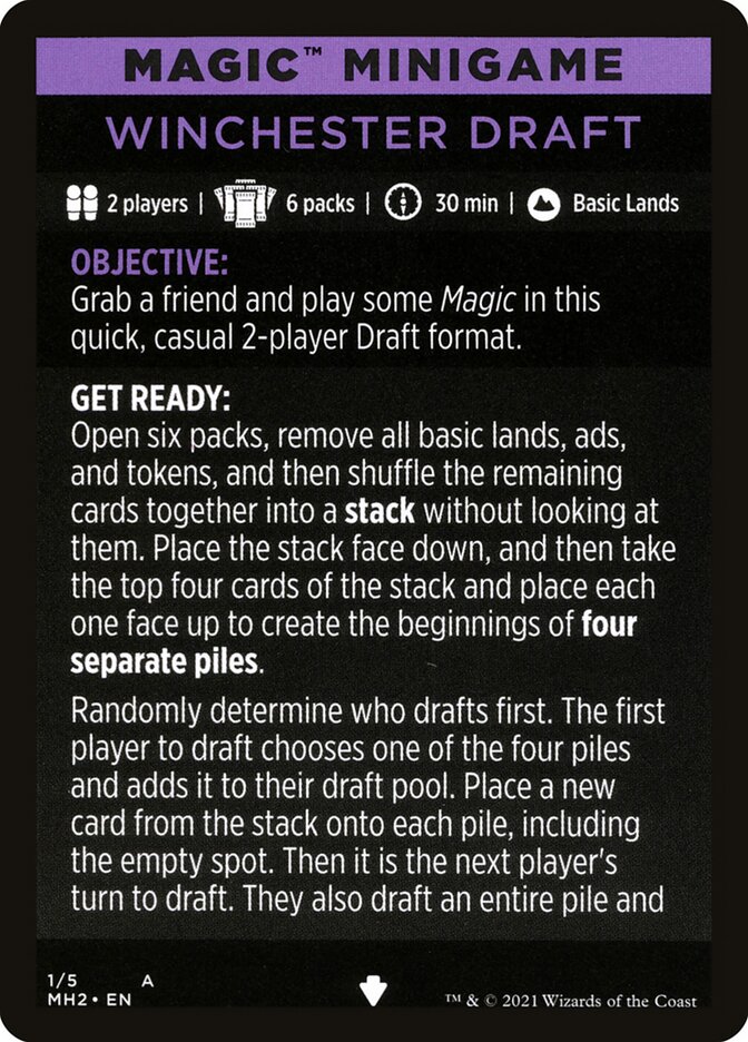 Winchester Draft (Magic Minigame) [Modern Horizons 2 Minigame] | Gaming Infinity