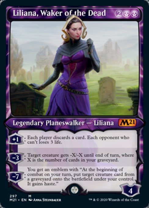 Liliana, Waker of the Dead (Showcase) [Core Set 2021] | Gaming Infinity