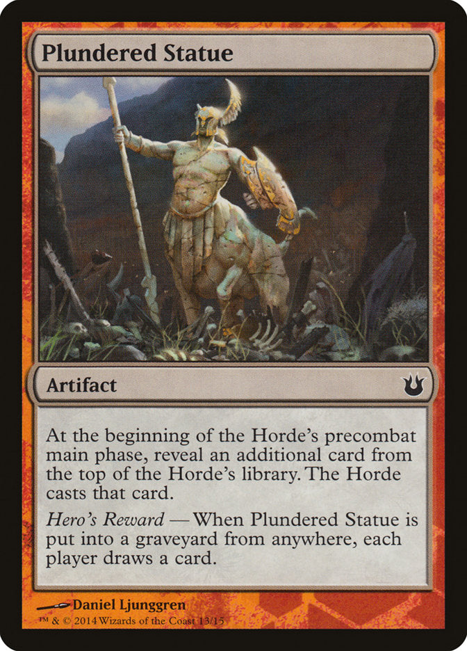 Plundered Statue [Hero's Path Promos] | Gaming Infinity