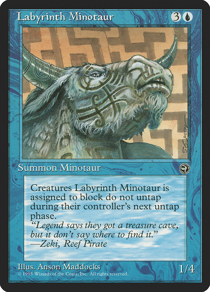 Labyrinth Minotaur (Zeki Flavor Text) [Homelands] | Gaming Infinity