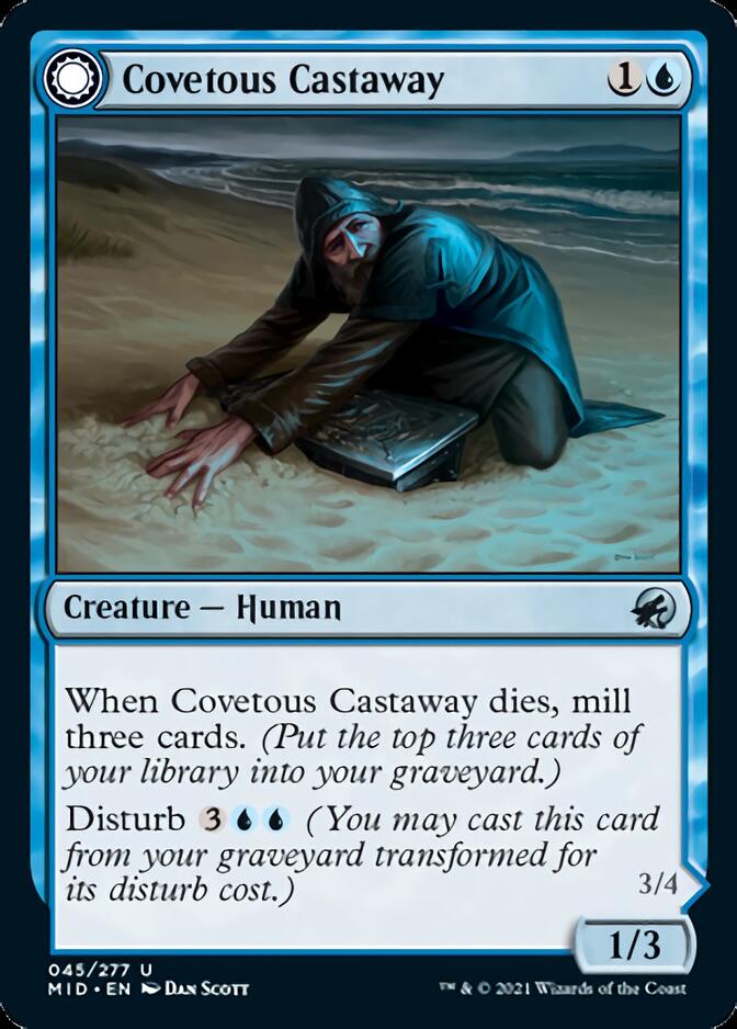 Covetous Castaway // Ghostly Castigator [Innistrad: Midnight Hunt] | Gaming Infinity