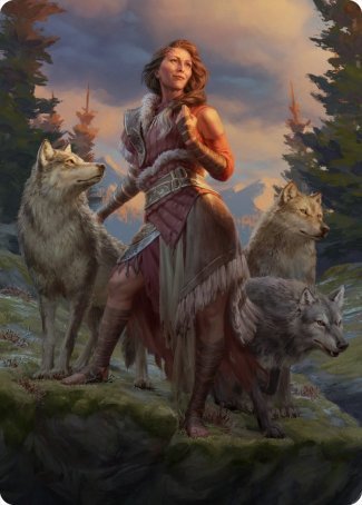 Arlinn, the Pack's Hope 1 Art Card [Innistrad: Midnight Hunt Art Series] | Gaming Infinity