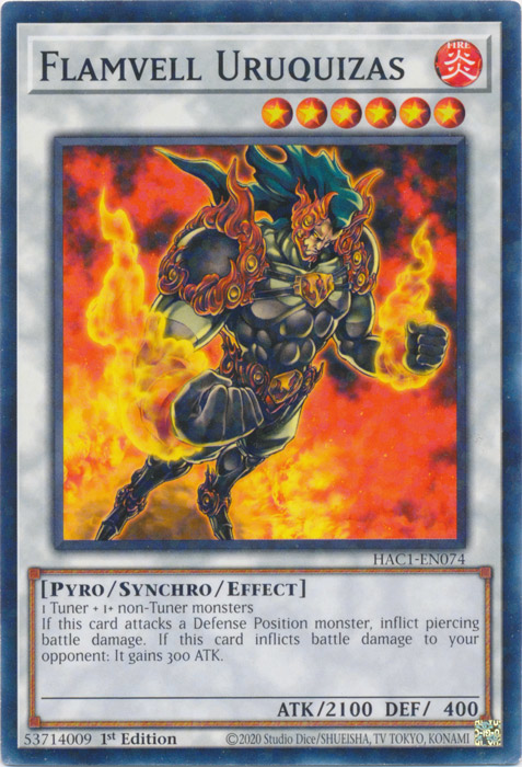 Flamvell Uruquizas (Duel Terminal) [HAC1-EN074] Common | Gaming Infinity