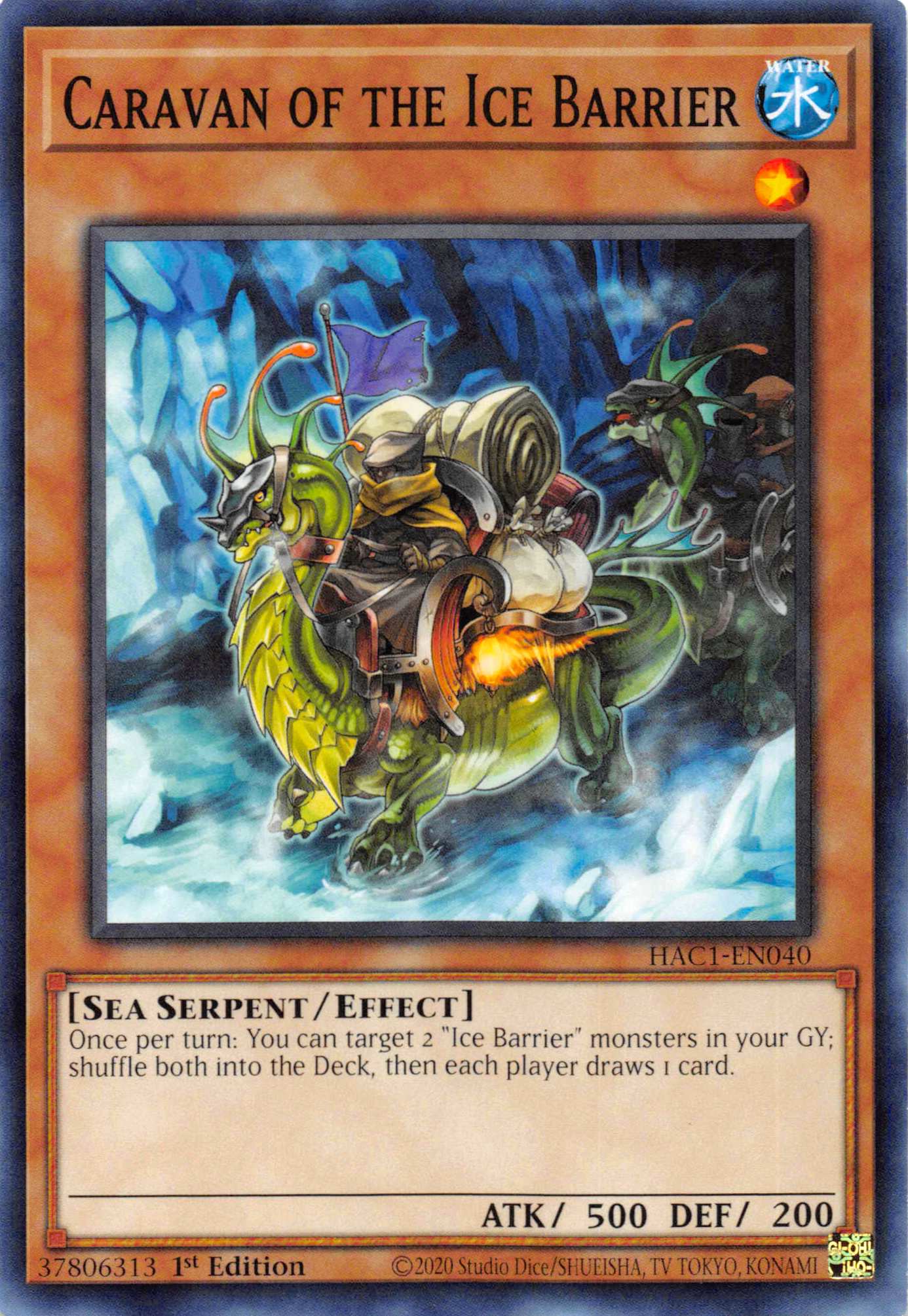 Caravan of the Ice Barrier (Duel Terminal) [HAC1-EN040] Parallel Rare | Gaming Infinity