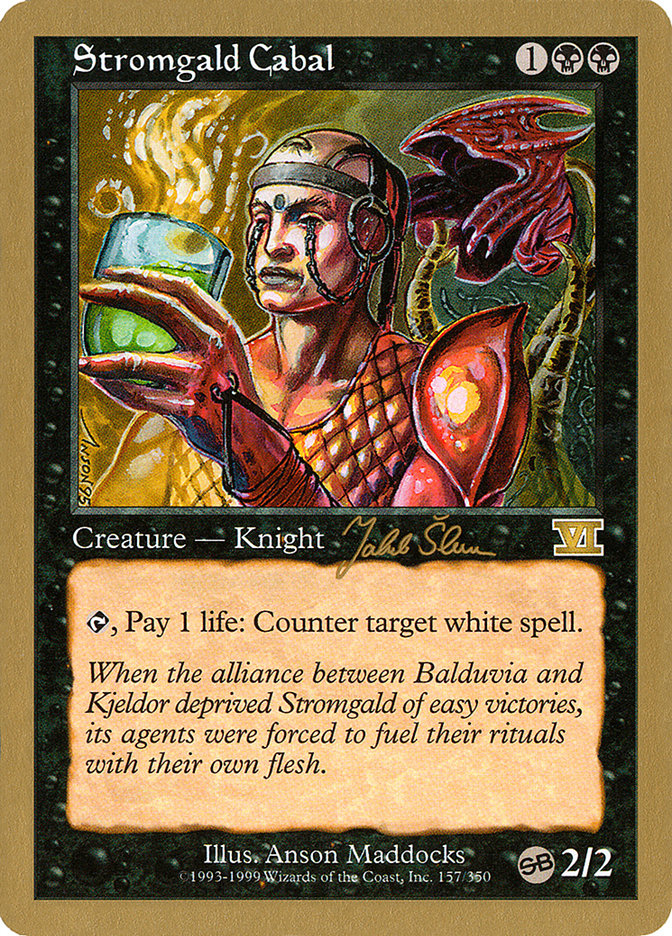 Stromgald Cabal (Jakub Slemr) (SB) [World Championship Decks 1999] | Gaming Infinity
