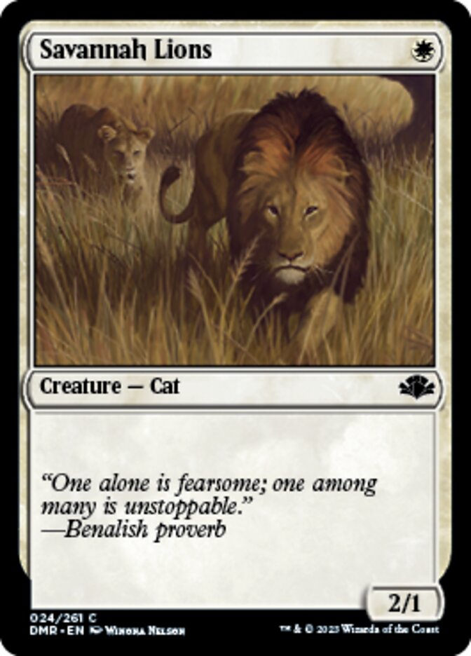 Savannah Lions [Dominaria Remastered] | Gaming Infinity