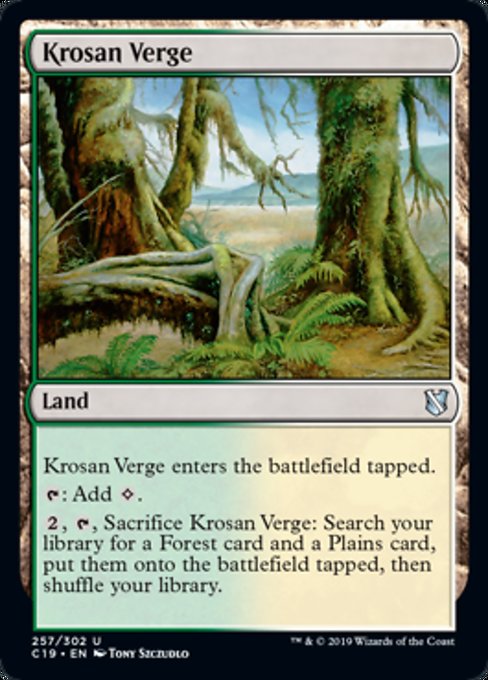 Krosan Verge [Commander 2019] | Gaming Infinity