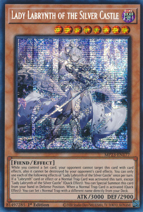 Lady Labrynth of the Silver Castle [MP23-EN177] Prismatic Secret Rare | Gaming Infinity