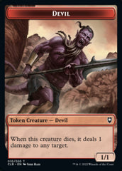 Treasure // Devil Double-sided Token [Commander Legends: Battle for Baldur's Gate Tokens] | Gaming Infinity