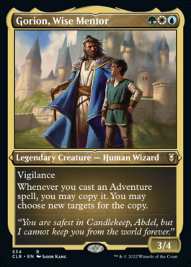 Gorion, Wise Mentor (Foil Etched) [Commander Legends: Battle for Baldur's Gate] | Gaming Infinity