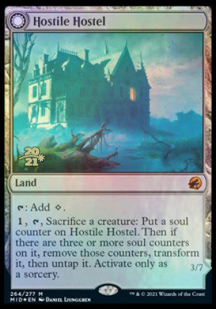 Hostile Hostel // Creeping Inn [Innistrad: Midnight Hunt Prerelease Promos] | Gaming Infinity