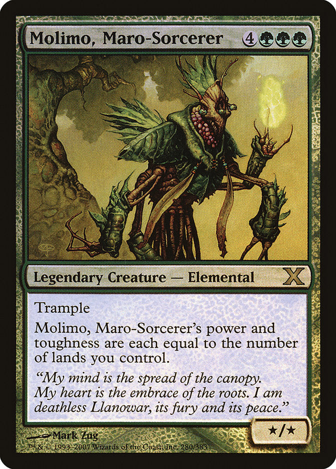 Molimo, Maro-Sorcerer (Premium Foil) [Tenth Edition] | Gaming Infinity