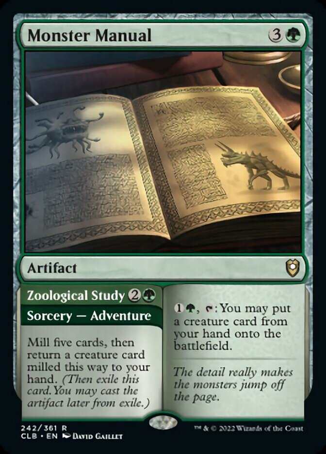 Monster Manual // Zoological Study [Commander Legends: Battle for Baldur's Gate] | Gaming Infinity
