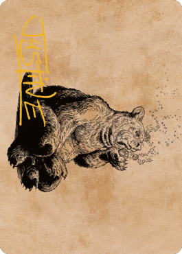 Wilson, Refined Grizzly Art Card (Gold-Stamped Signature) [Commander Legends: Battle for Baldur's Gate Art Series] | Gaming Infinity