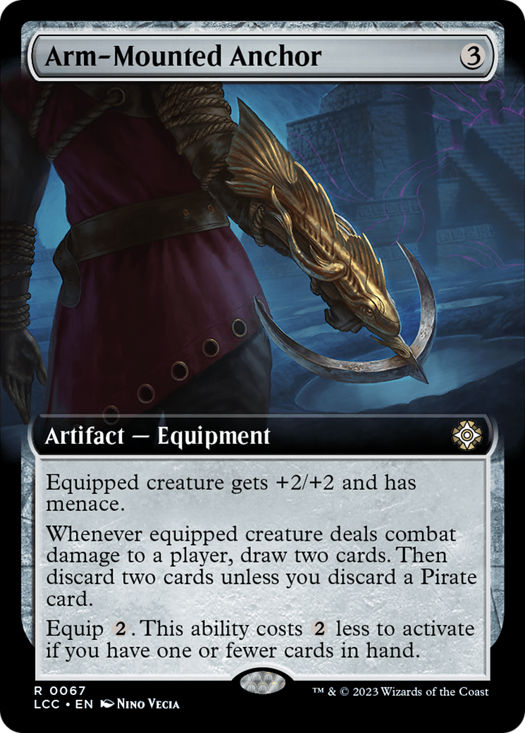 Arm-Mounted Anchor (Extended Art) [The Lost Caverns of Ixalan Commander] | Gaming Infinity