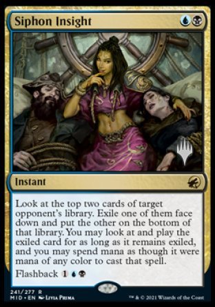 Siphon Insight (Promo Pack) [Innistrad: Midnight Hunt Promos] | Gaming Infinity