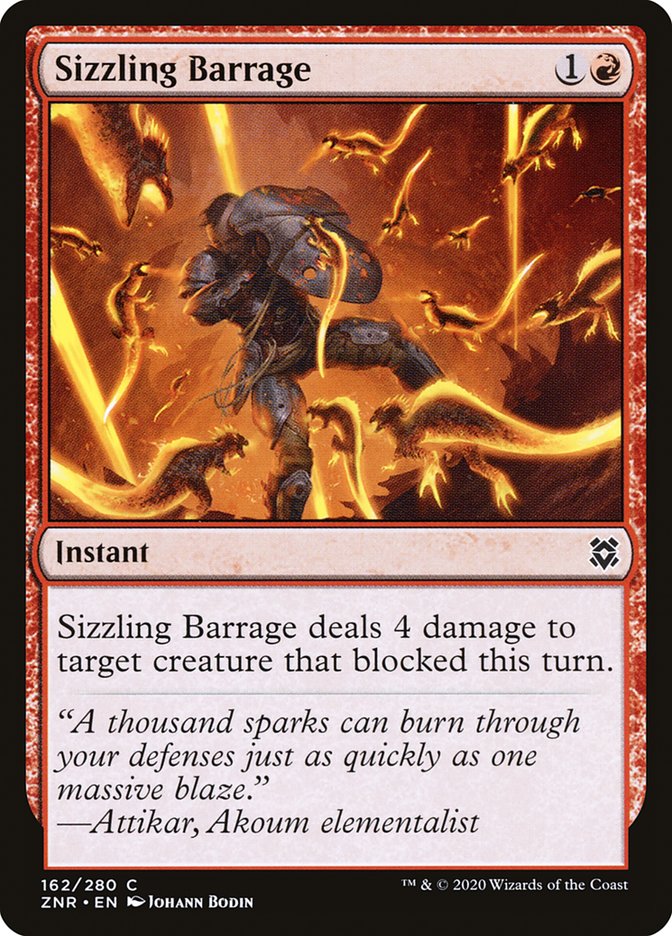 Sizzling Barrage [Zendikar Rising] | Gaming Infinity