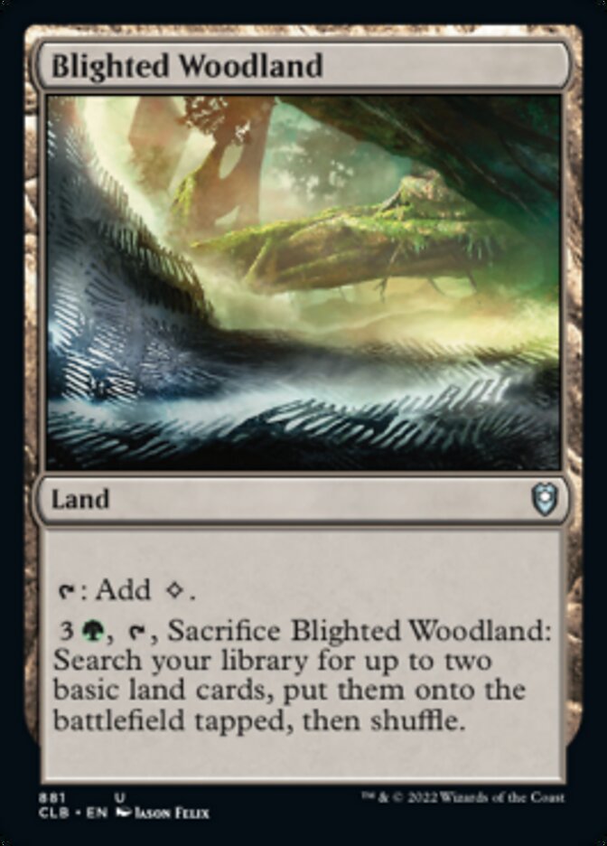 Blighted Woodland [Commander Legends: Battle for Baldur's Gate] | Gaming Infinity