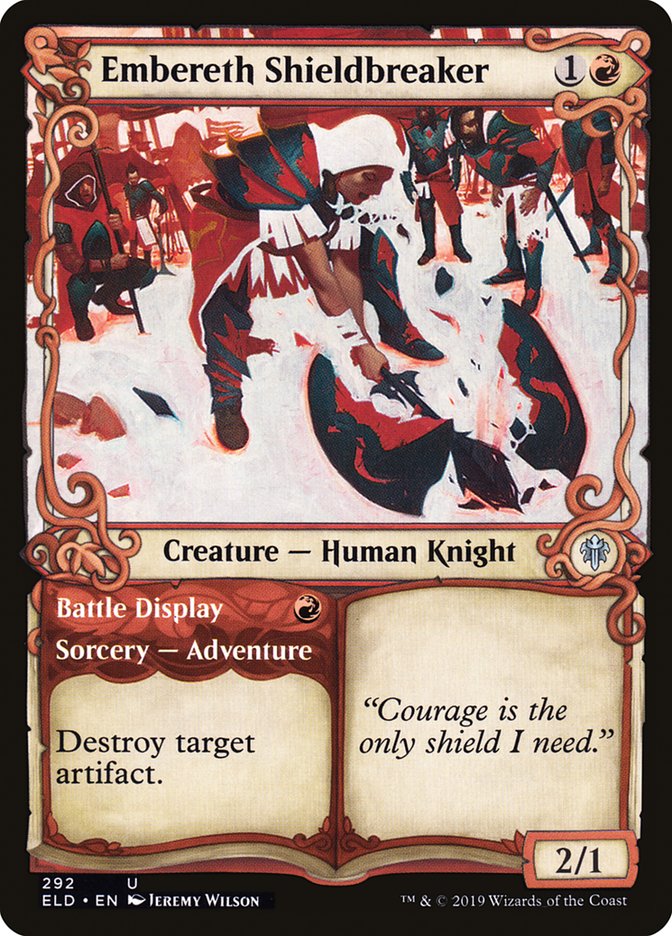 Embereth Shieldbreaker // Battle Display (Showcase) [Throne of Eldraine] | Gaming Infinity