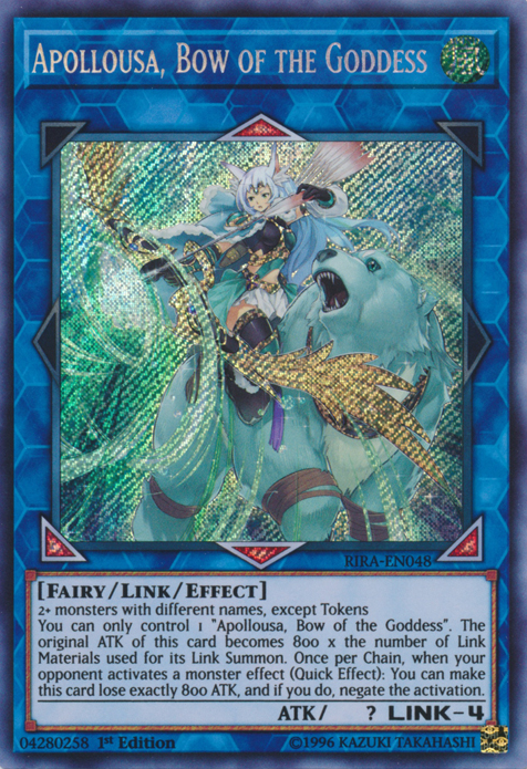 Apollousa, Bow of the Goddess [RIRA-EN048] Secret Rare | Gaming Infinity