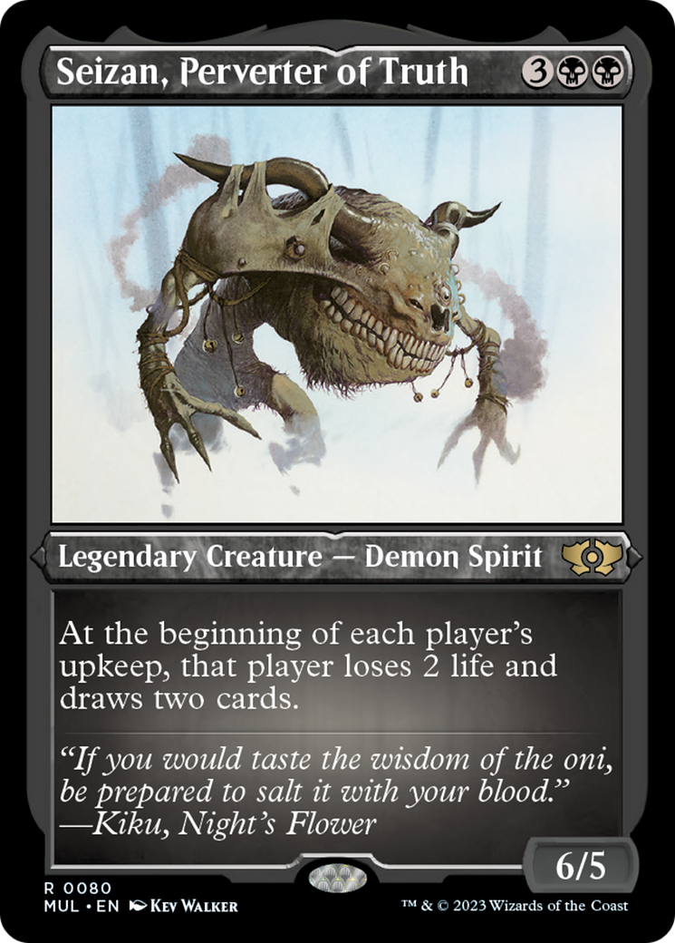 Seizan, Perverter of Truth (Foil Etched) [Multiverse Legends] | Gaming Infinity