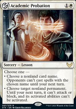 Academic Probation (Promo Pack) [Strixhaven: School of Mages Promos] | Gaming Infinity